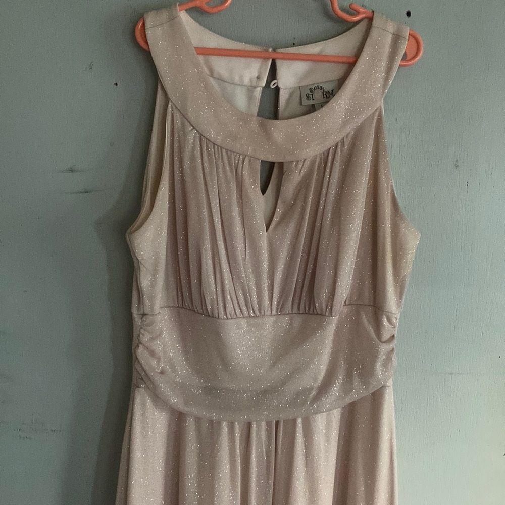 Sweet Storm sparkly light pink formal dress